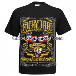 Born To Be Muay Thai Boxing T-shirt "Tiger Flag" | T-shirts