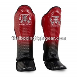 Top king MuayThai Shin Guard TKSGSS-01 Red