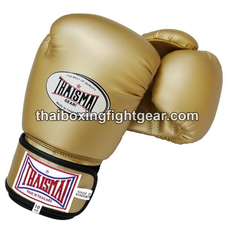 Muay Thai Boxing  Kids Gloves Thaismai BG124 Synthetic Gold