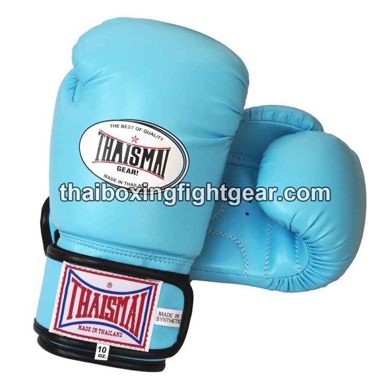Muay Thai Boxing  Kids Gloves Thaismai BG124 Synthetic Light Blue