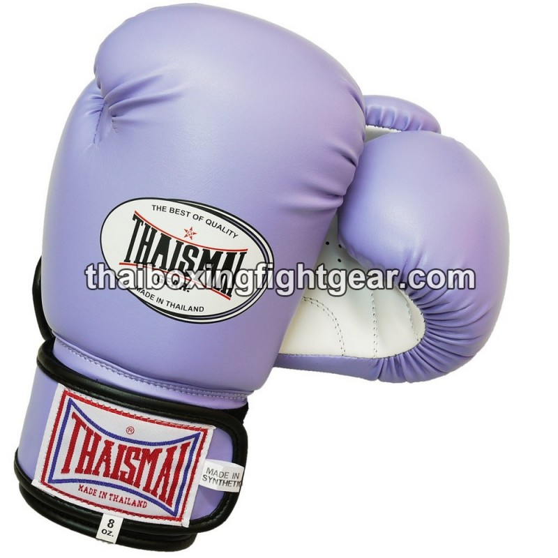 Muay Thai Boxing  Kids Gloves Thaismai BG124 Synthetic Light Purple White