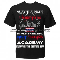 Born To Be Muay Thai Boxing T-shirt "Meditation" Black | T-shirts