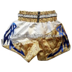 Twins Muay Thai Boxing Shorts Gold white | Shorts
