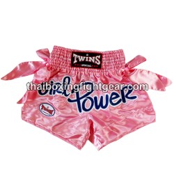 Twins muay thai boxing shorts GIRL POWER pink | Ladies