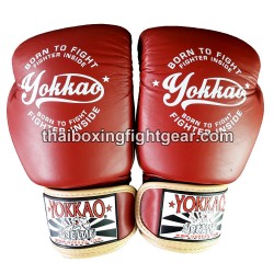Yokkao Muay Thai Boxing Gloves "VINTAGE" Red | Gloves