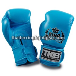 Top King Muay Thai boxing gloves TKBGDL double lock Neon turquoise | Muay Thai Gloves