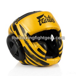 Fairtex HG-16-M2 Muay Thai / MMA Microfiber Sparring Head Guard | Head Guards