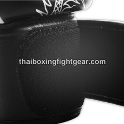 Twins Boxing Gloves FBGVL3-6 limited edition "Dragon" Black Silver | Muay Thai Gloves