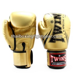 Gants de boxe thai Twins FBGVS3-TW6 " Edition Debutant "or | Gants Boxe Thai
