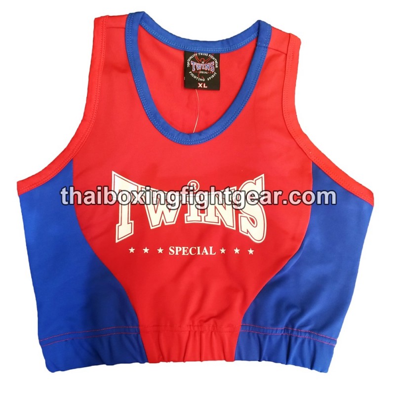 Twins Special TBS-3 Woman Singlet Sport & Boxing Bra Red/Blue, affordable  and direct from Thailand