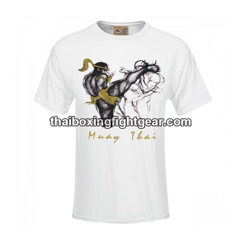 Human Fight T-shirt "HIGH KICK 2" White | T-shirts