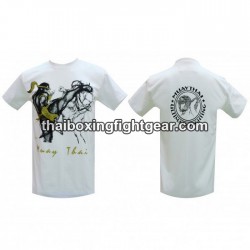 Human Fight T-shirt "HIGH KICK 2" White | T-shirts
