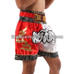 Thai Boxing  Muay Thai Kids Shorts Red White | Kids