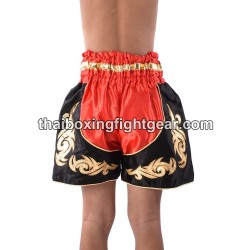 Thai Boxing  Muay Thai Kids Shorts Red Black | Kids