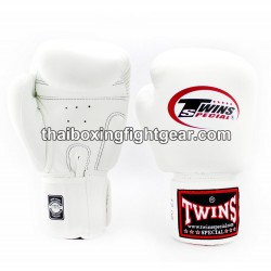 Boxing Gloves Thai Children's Twins BGVS3 Synthetic White