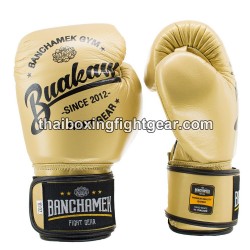 Buakaw Banchamek Muay Thai Boxing Gloves W1 Gold | Muay Thai Gloves