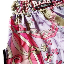 Raja Boxing Muay Thai Boxing Shorts Flower Pink | Muay Thai Shorts