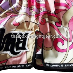 Raja Boxing Muay Thai Boxing Shorts Flower Pink | Muay Thai Shorts
