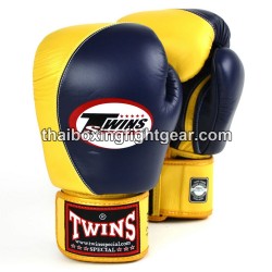 Twins BGVL8  Gloves Thaiboxing "Navy Gold" | Gloves