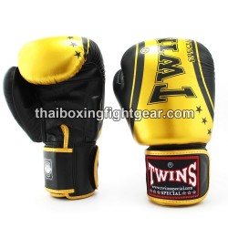 Twins Gloves Muay Thai Boxing Gloves FBGVL3-TW4 Black Gold | Gloves