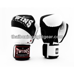 Twins BGVL10  Gloves Muay Thaiboxing Gloves Black White