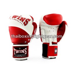 Twins BGVL10  Gloves Muay Thaiboxing Gloves White Red | Gloves