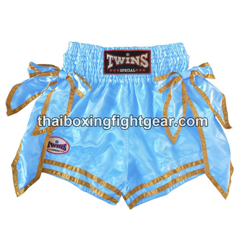 Twins Muay Thai Boxing Shorts Bow-knot Sky Blue, affordable and direct ...