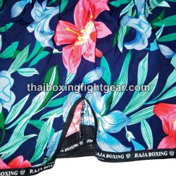 Raja Boxing Muay Thai Boxing Shorts Flower Purple | Muay Thai Shorts