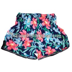 Raja Boxing Muay Thai Boxing Shorts Flower Purple | Muay Thai Shorts