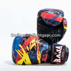 Raja Boxing Muay Thai Boxing Gloves "Paint Black" | Gloves