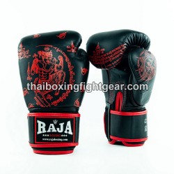 Raja Boxing Muay Thai Boxing Gloves "Yan Nak" Black | Gloves