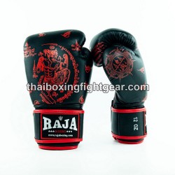 Raja Boxing Muay Thai Boxing Gloves "Yan Nak" Black | Gloves
