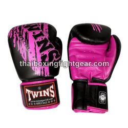 Muay Thai Gloves Twins FBGVL3-TW4 Boxing Glove Black Pinks | Gloves