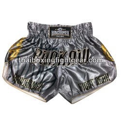 Buakaw Banchamek Muay Thai Boxing Shorts BSH5 SILVER GOLD | Shorts