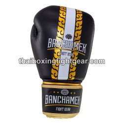 Buakaw Banchamek Muay Thai Boxing Gloves BGL Striker Black | Muay Thai Gloves
