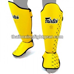 Fairtex SP5 Muay Thai/MMA Competition Shinguards Yellow | Fairtex