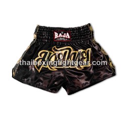 Raja Boxing Muay Thai Boxing Shorts Classic Black | Muay Thai Shorts