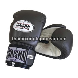 THAISMAI BG124 Muay Thai Boxing Gloves Leather Grey White | Gloves