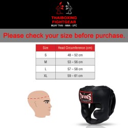 Twins HGL3 Boxing Sparring Head Guard Black Leather Twins - 5