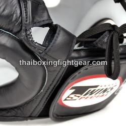 Twins HGL3 Boxing Sparring Head Guard Black Leather Twins - 4