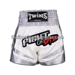 Twins Muay Thai Boxing Shorts TBS-FIGHTORDIE "White" Twins - 1