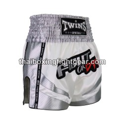 Twins Muay Thai Boxing Shorts TBS-FIGHTORDIE "White" Twins - 2