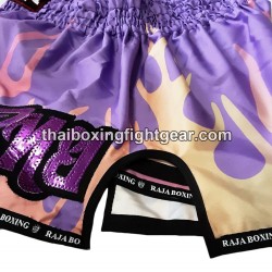 Raja Boxing Muay Thai Boxing Shorts Rainbow Purple Raja - 2