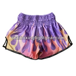 Raja Boxing Muay Thai Boxing Shorts Rainbow Purple Raja - 3