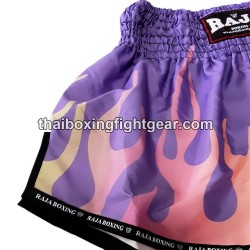 Raja Boxing Muay Thai Boxing Shorts Rainbow Purple Raja - 5
