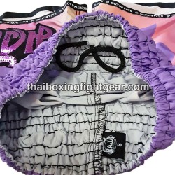 Raja Boxing Muay Thai Boxing Shorts Rainbow Purple Raja - 7