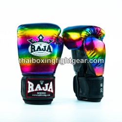 Raja Boxing Muay Thai Boxing Gloves Shining Rainbow Raja - 1