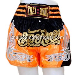 Muay Thai Boxing Shorts "Orange & Black" Thai Boxing - 2