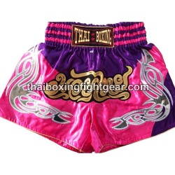 Short de boxe: Thaiboxing Rose & Violet