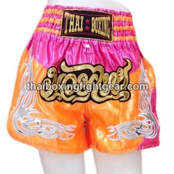 Muay Thai Boxing Shorts "Orange & Pink" Thai Boxing - 2